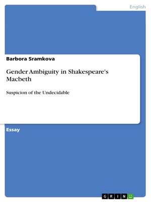 cover image of Gender Ambiguity in Shakespeare's Macbeth